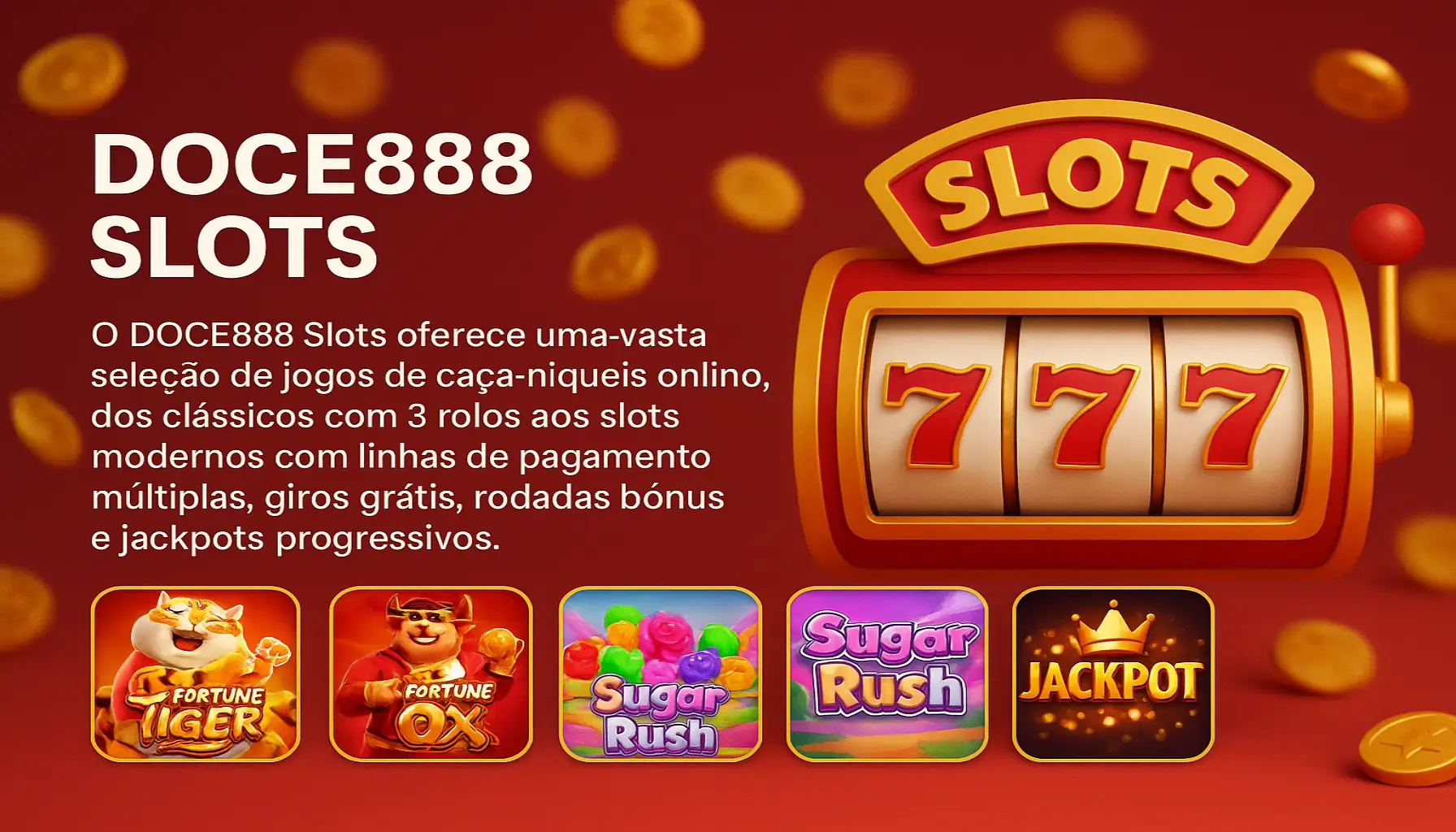 Jogos de Slot no Casino Online DOCE888