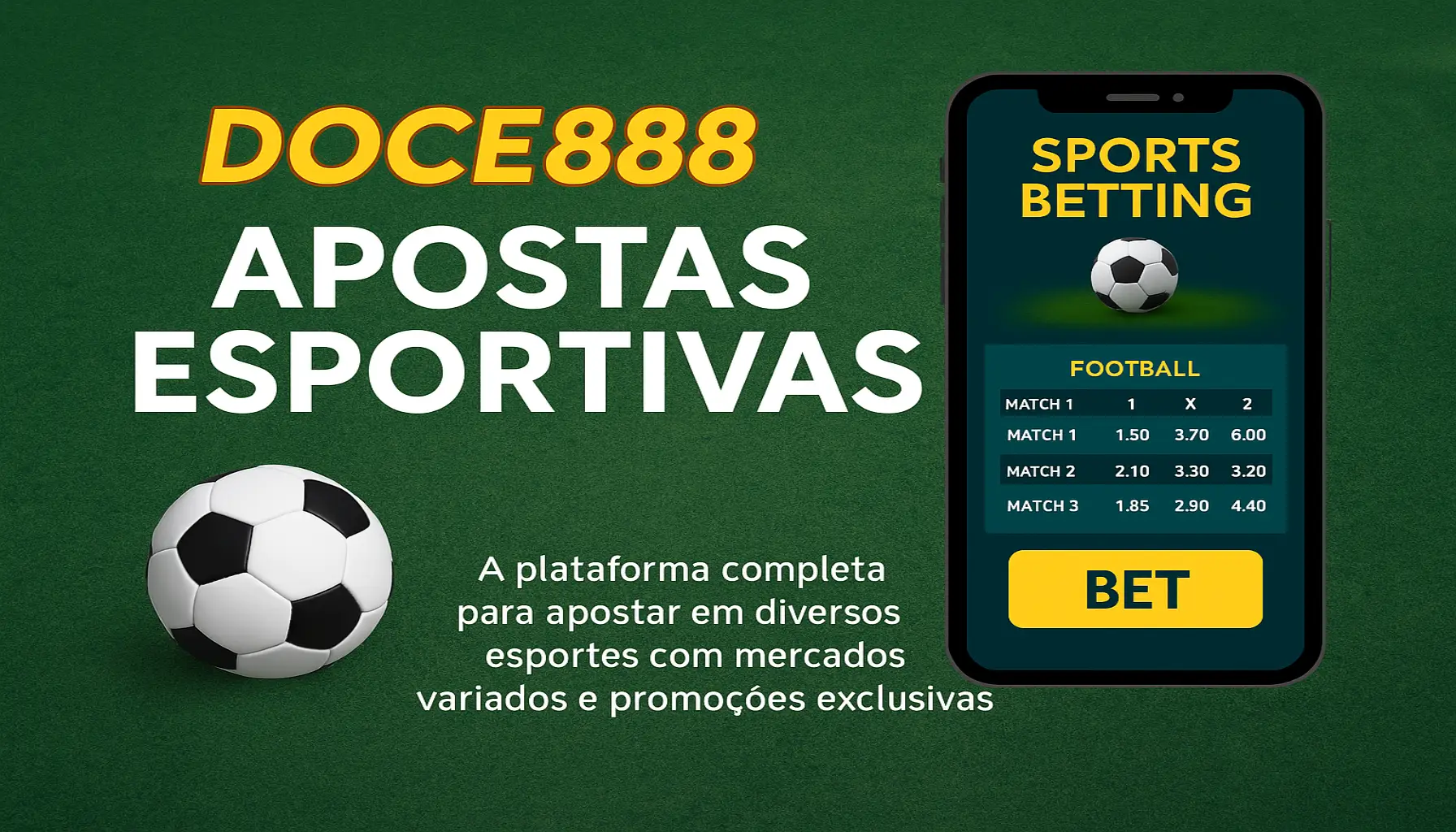 Apostas esportivas no cassino online DOCE888